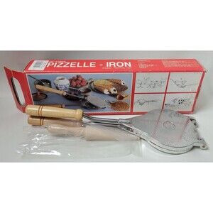 Eppicotispai Cast Aluminum Pizzelle Iron‎ Maker Stove Top Italy